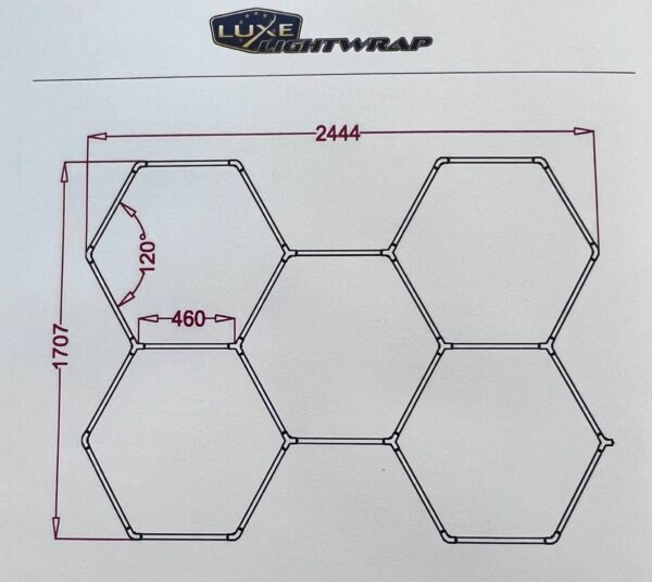 LUXE HONEYCOMB LED LIGHTING RGB - Image 14